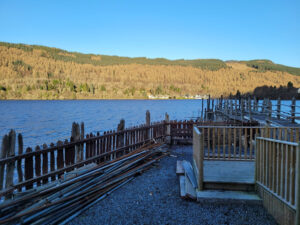 View over Loch Tay from the Crannog Centre
