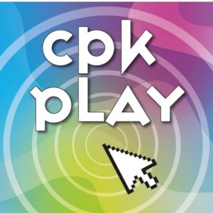A colourful digital illustration with the words 'CPK Play' and a pixelated cursor.